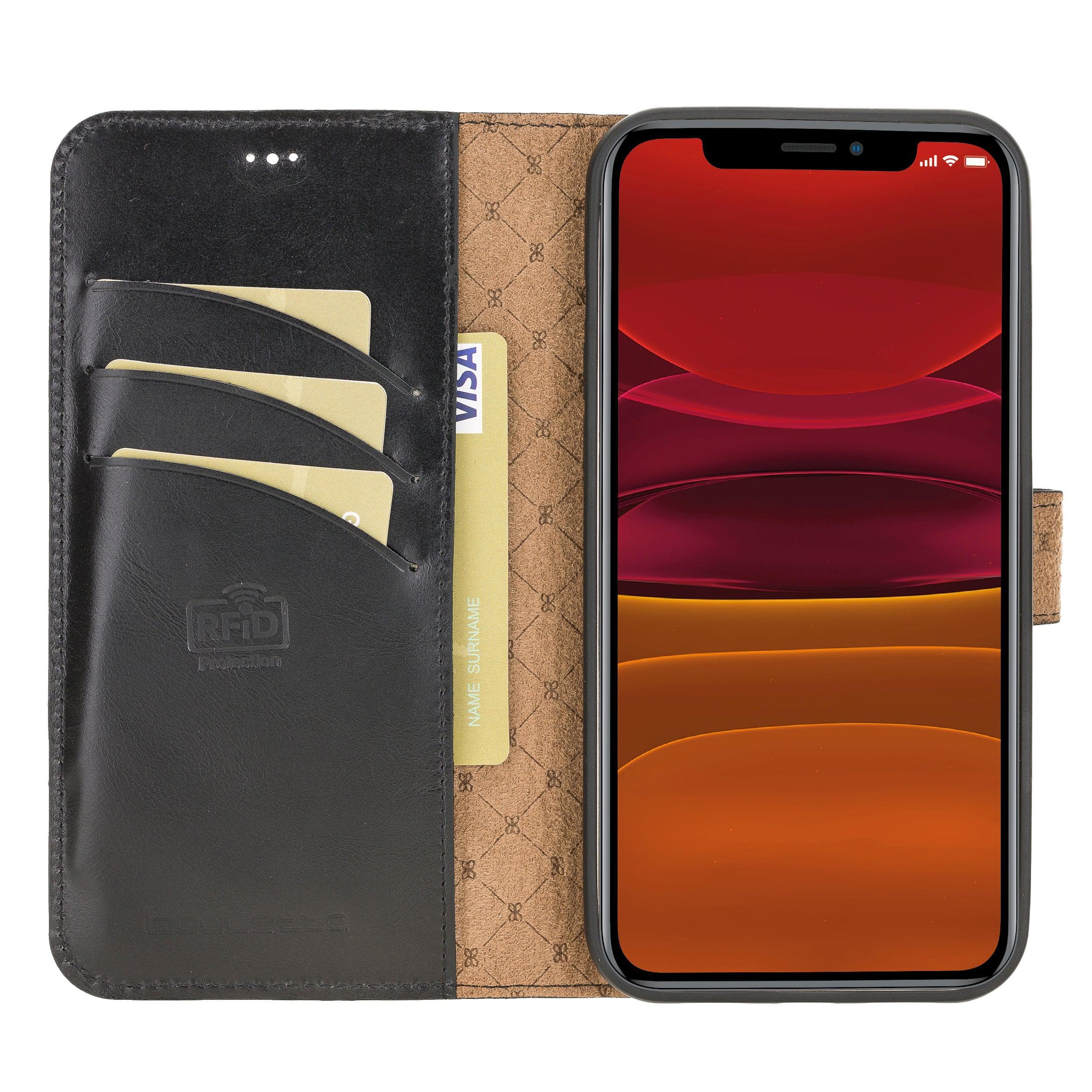 Detachable Leather Wallet Cases for Apple iPhone 12 Series Bouletta LTD