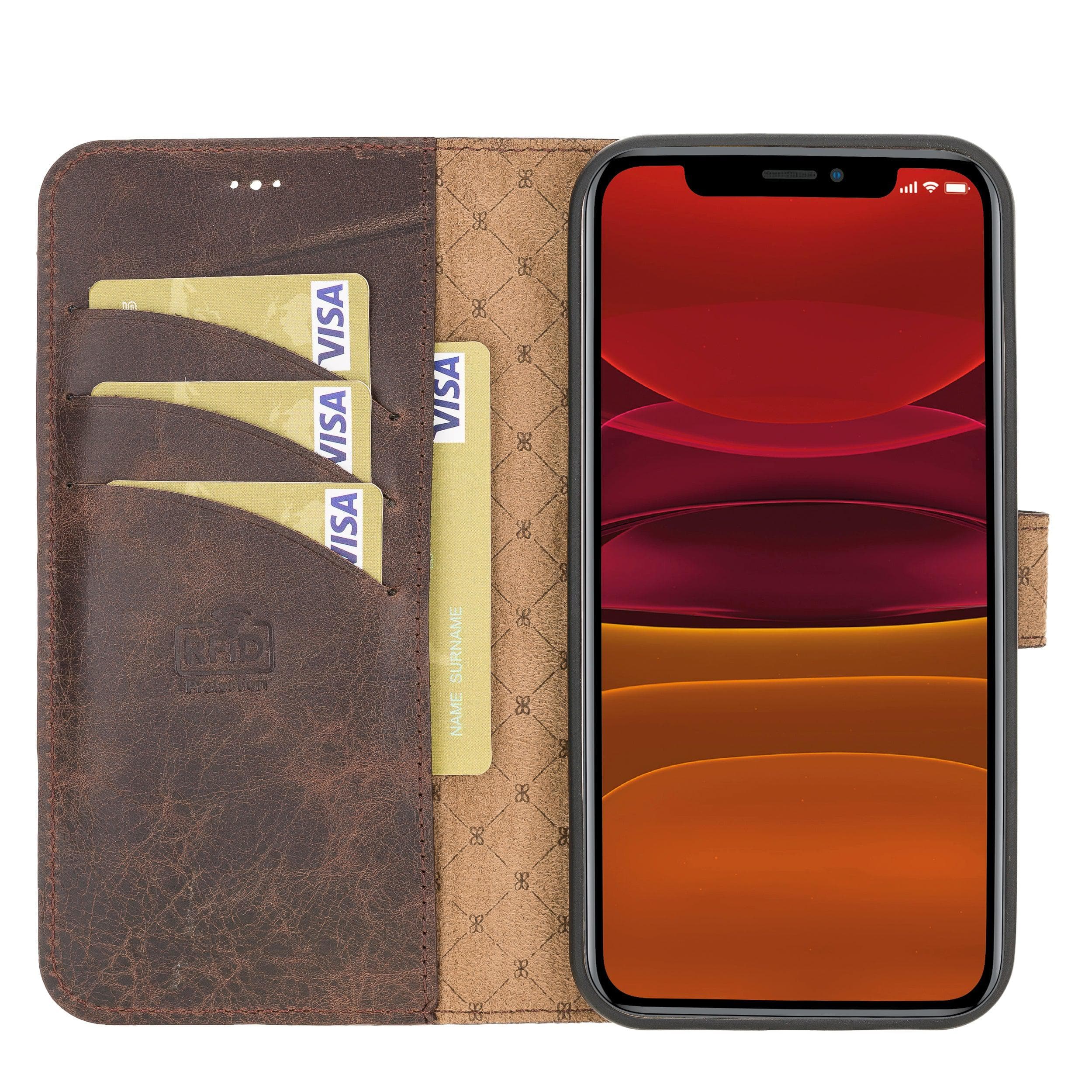 Detachable Leather Wallet Cases for Apple iPhone 12 Series Bouletta LTD