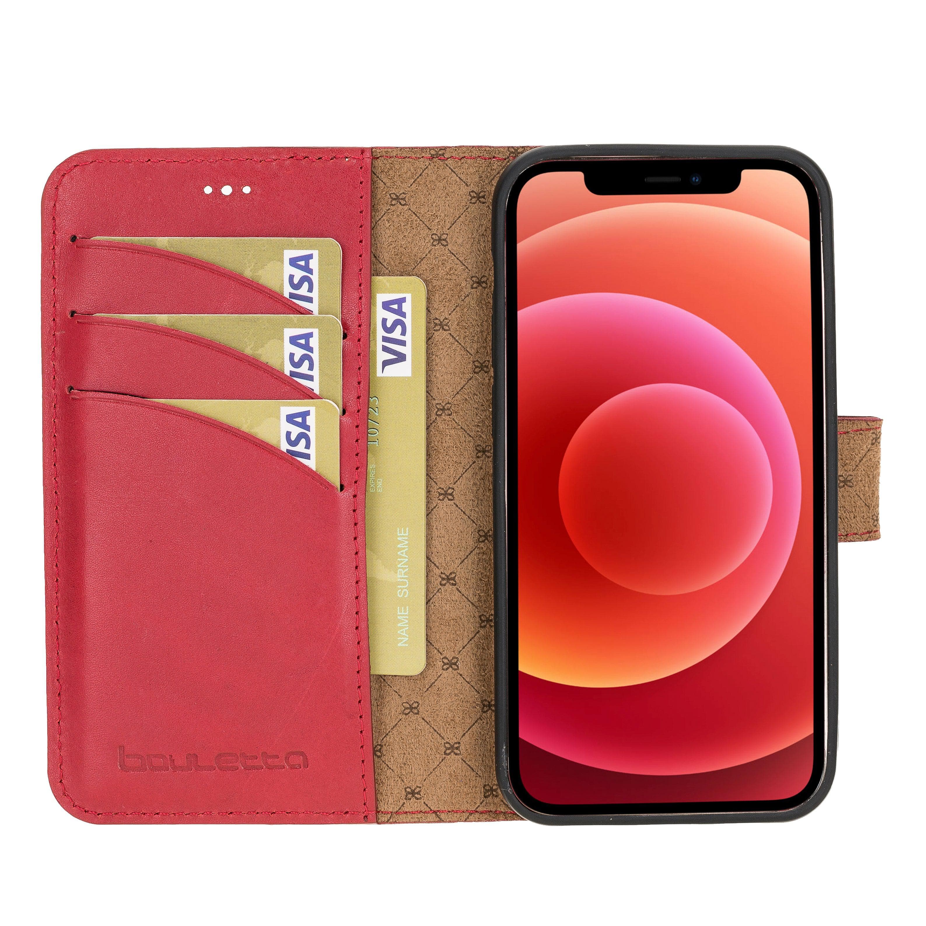 Detachable Leather Wallet Cases for Apple iPhone 12 Series Bouletta LTD