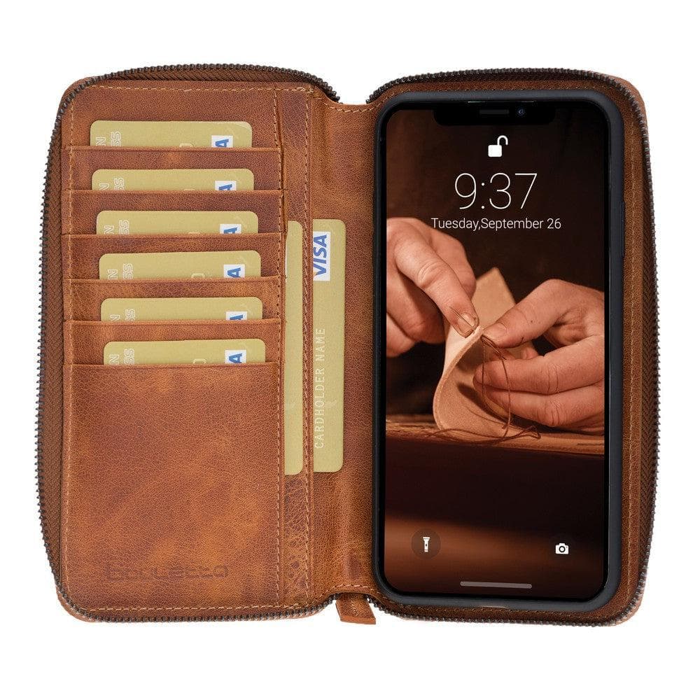 Pouch Zippered Detachable Wallet Case for Apple iPhone X Series