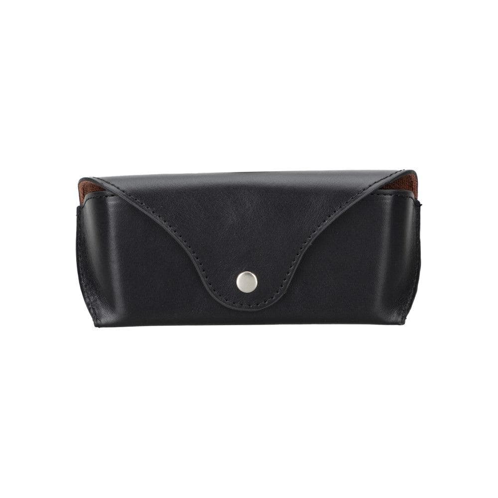 Roan Leather Glasses Case Black Bouletta