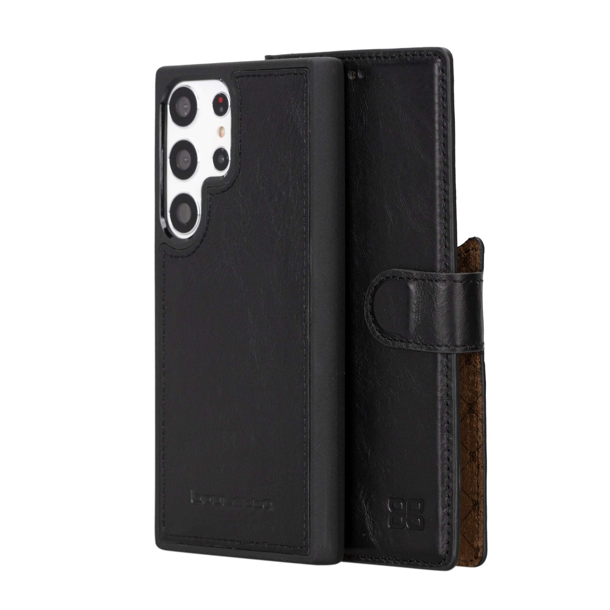 Samsung Galaxy S23 Series Leather Wallet Cases - MW Galaxy S23 Ultra / Black Bouletta LTD