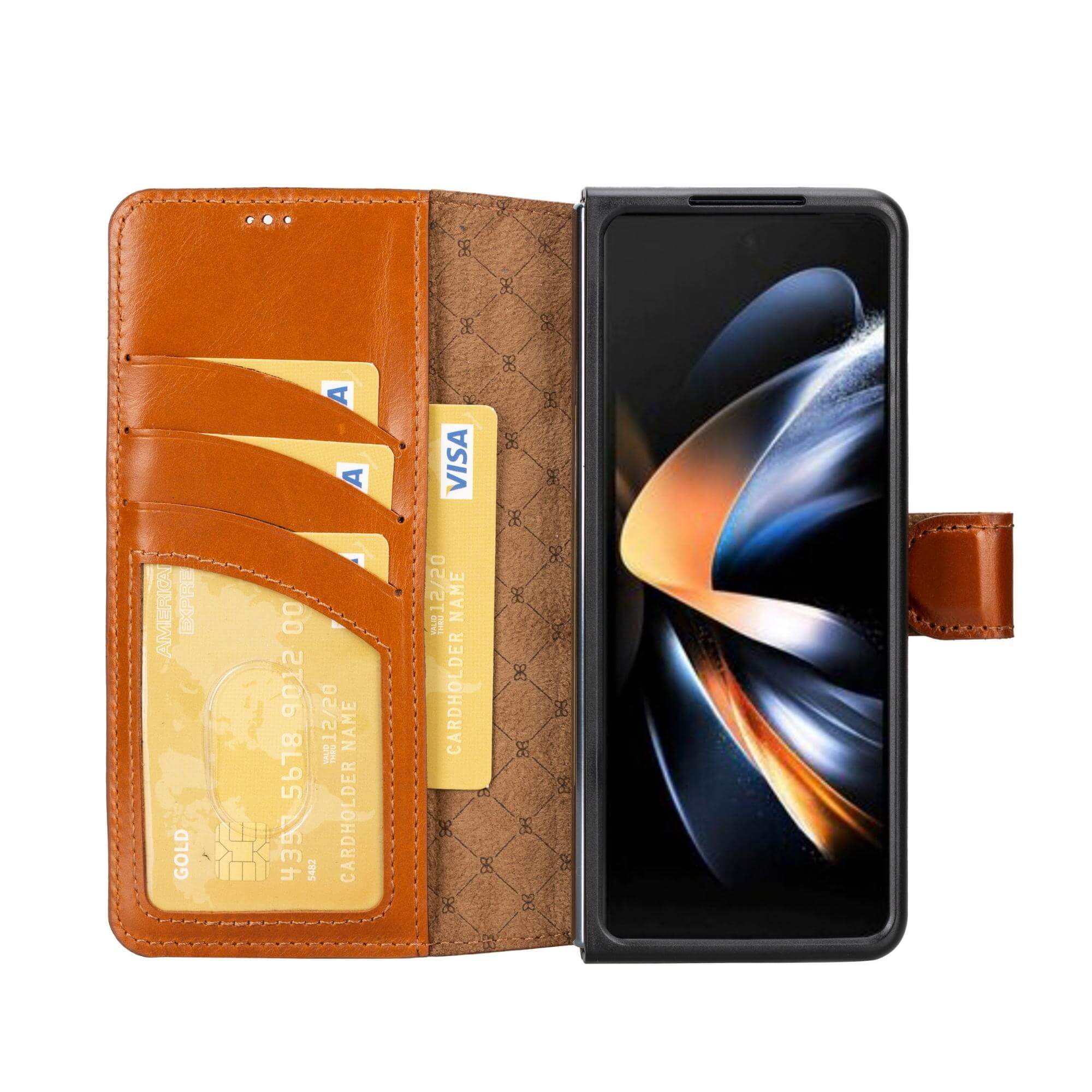 Samsung Galaxy Z Fold 4 Detachable Leather Wallets - MW Bouletta