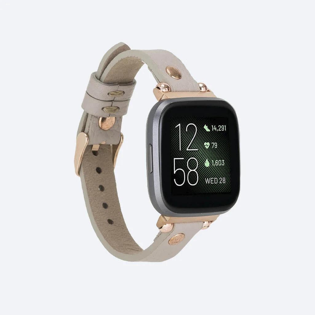 Slim FitBit Leather Strap Mink Bouletta