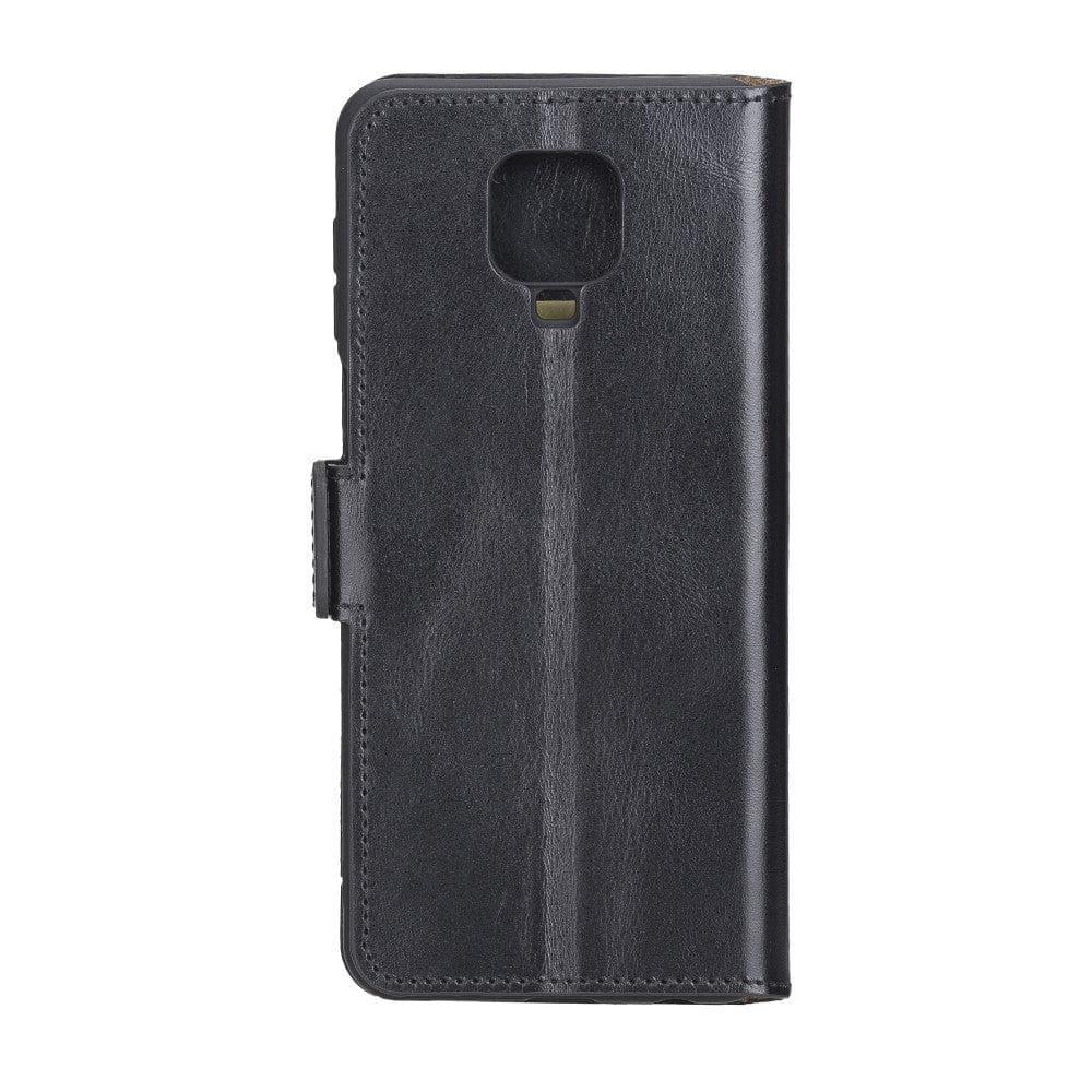 Xiaomi Note 9 Series Leather Wallet Folio Case Xiaomi Note 9 / Rustic Black Bouletta LTD