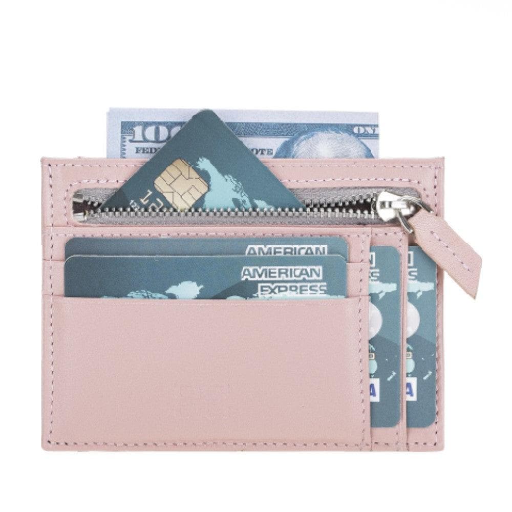 Zip Leather Card Holder Bouletta