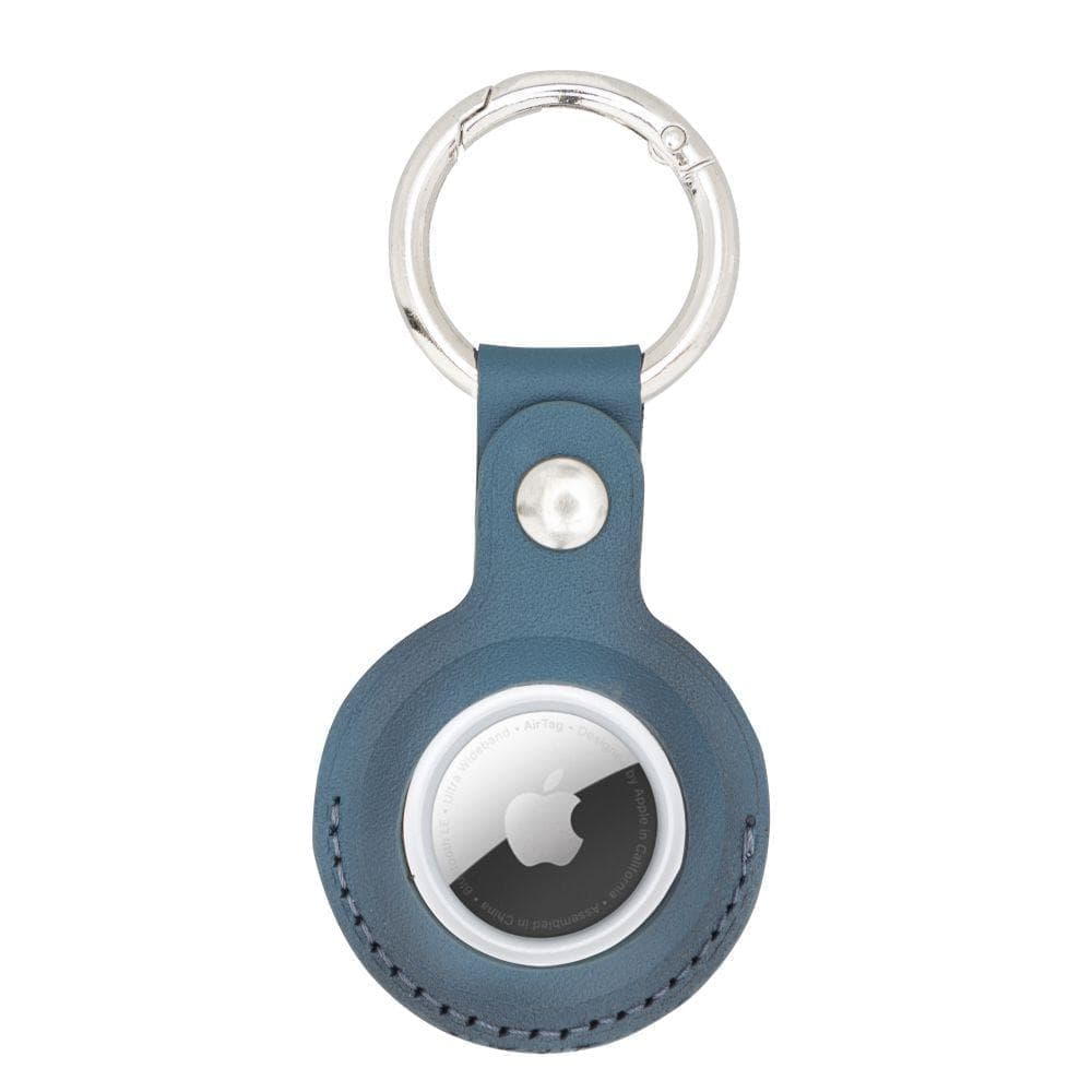 Arta Genuine Leather Keychain for Apple Airtag Burnt Blue Bouletta LTD