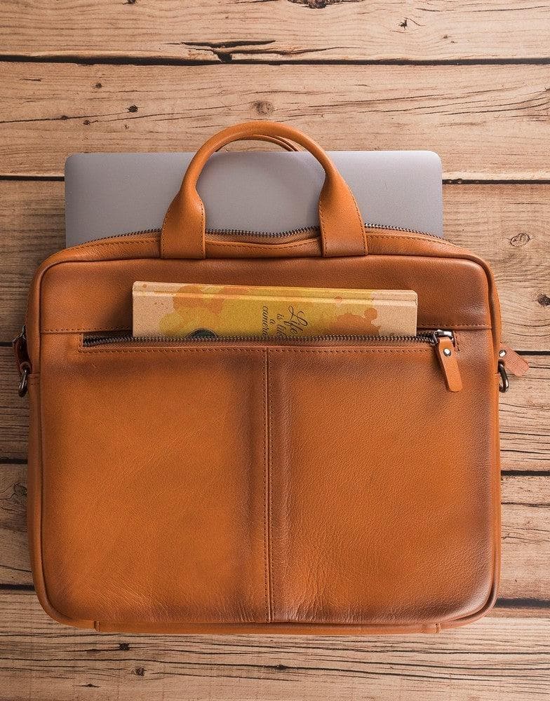 B2B- Apollo Geniun Leather Laptop Bag For 13" RST2EF Bouletta B2B