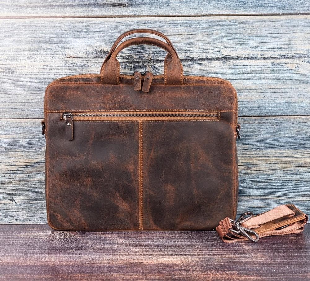 B2B- Apollo Geniun Leather Laptop Bag For 13" Bouletta B2B