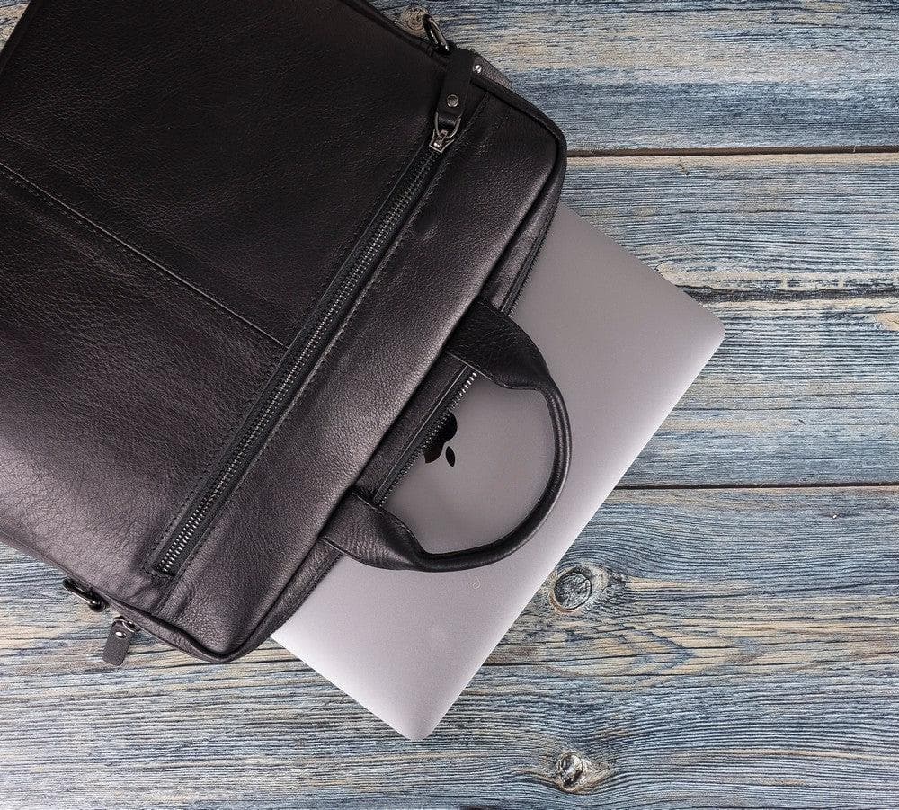 B2B- Apollo Geniun Leather Laptop Bag For 13" Bouletta B2B