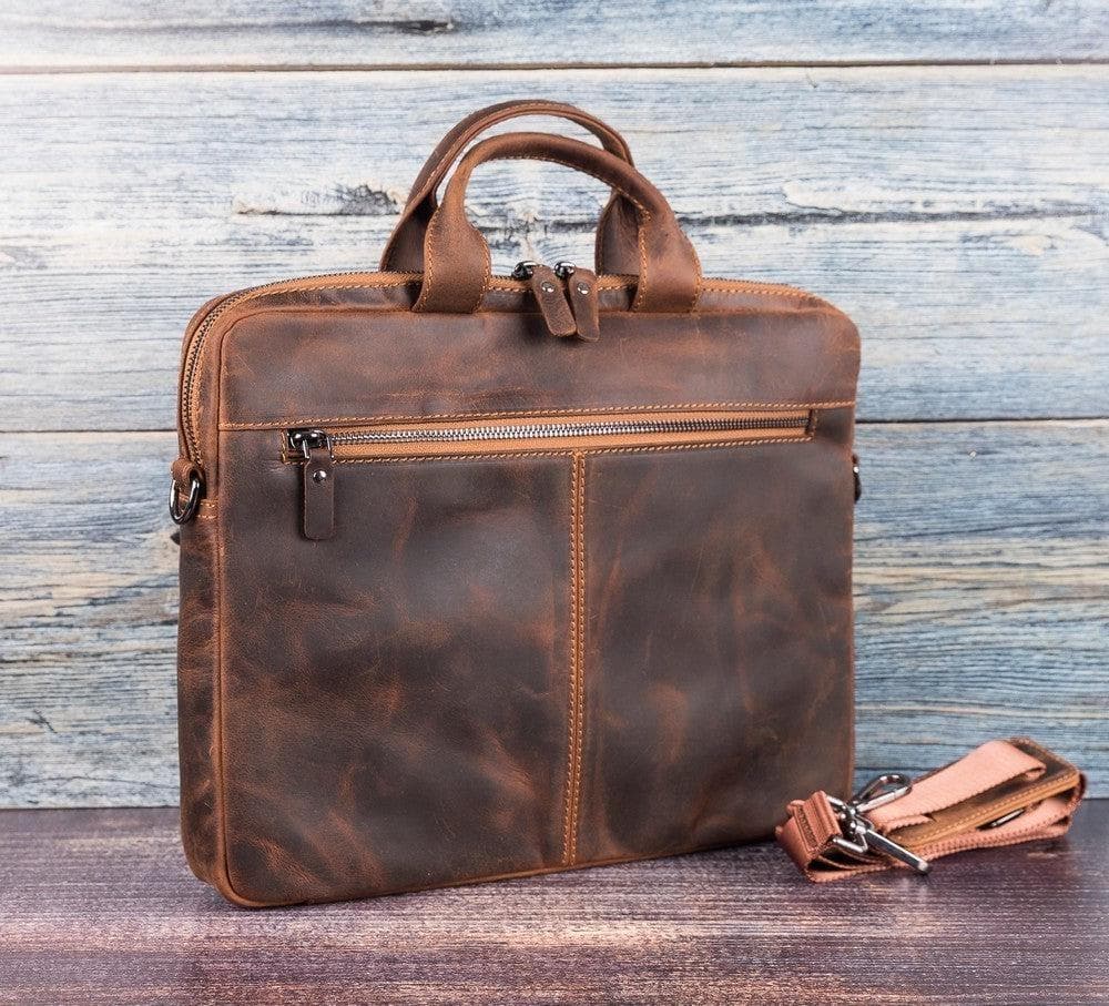 B2B- Apollo Geniun Leather Laptop Bag For 13" AA2 Bouletta B2B