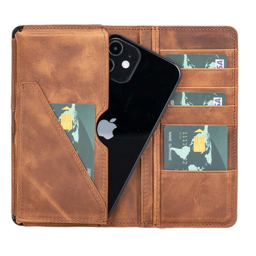 B2B - Calvina Universal Leather Wallet Case 6.2" G2 Bouletta B2B