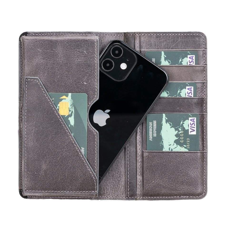 B2B - Calvina Universal Leather Wallet Case 6.2" TN18 Bouletta B2B