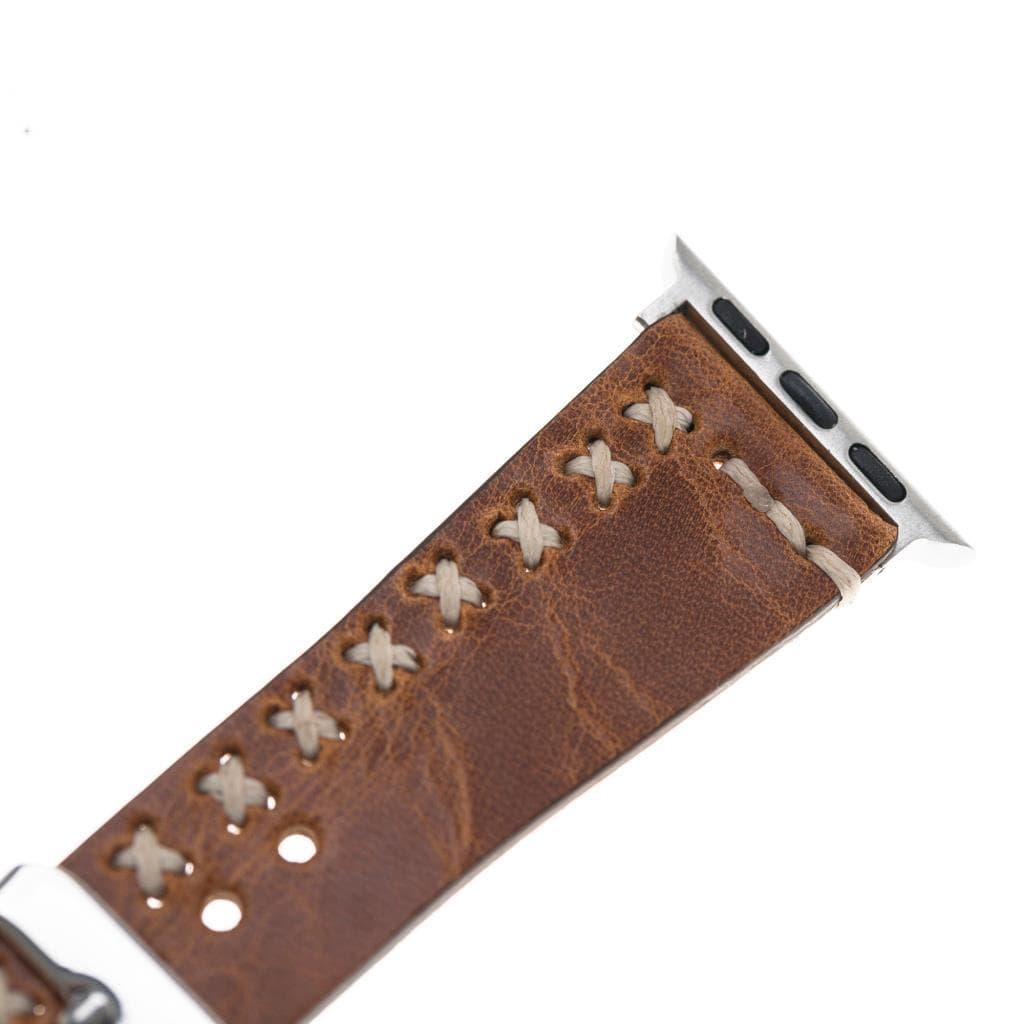 B2B - Leather Apple Watch Bands - Aqua Style V18 Bouletta B2B