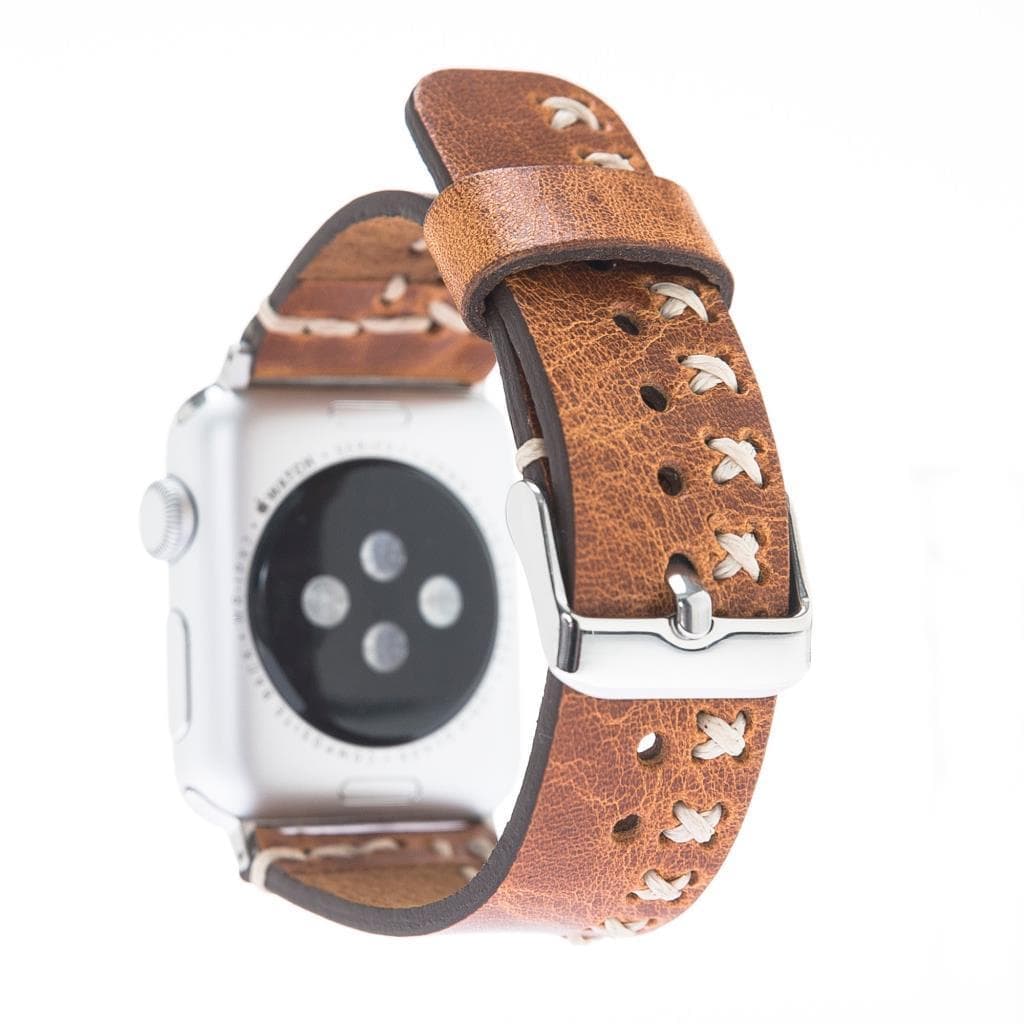 B2B - Leather Apple Watch Bands - Aqua Style V18 Bouletta B2B