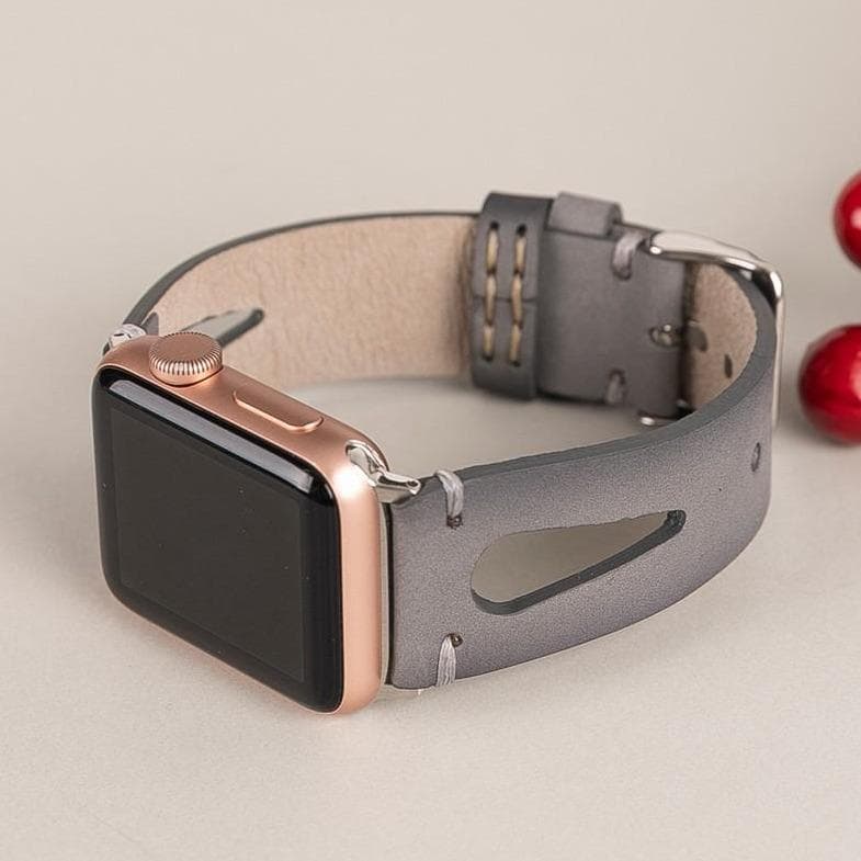 B2B - Leather Apple Watch Bands - BA2 Style Drop Cut Bouletta B2B