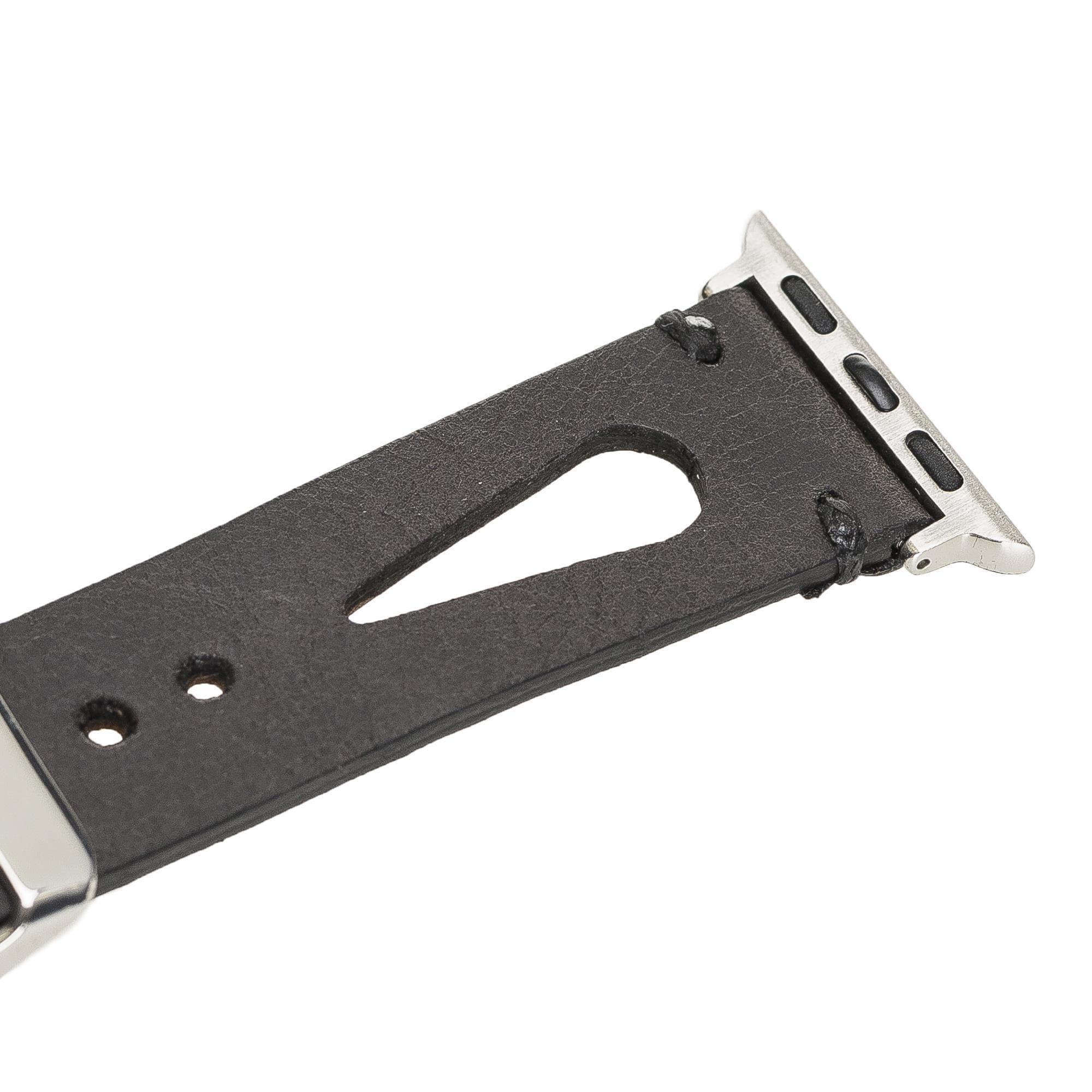 B2B - Leather Apple Watch Bands - BA2 Style Drop Cut Bouletta B2B