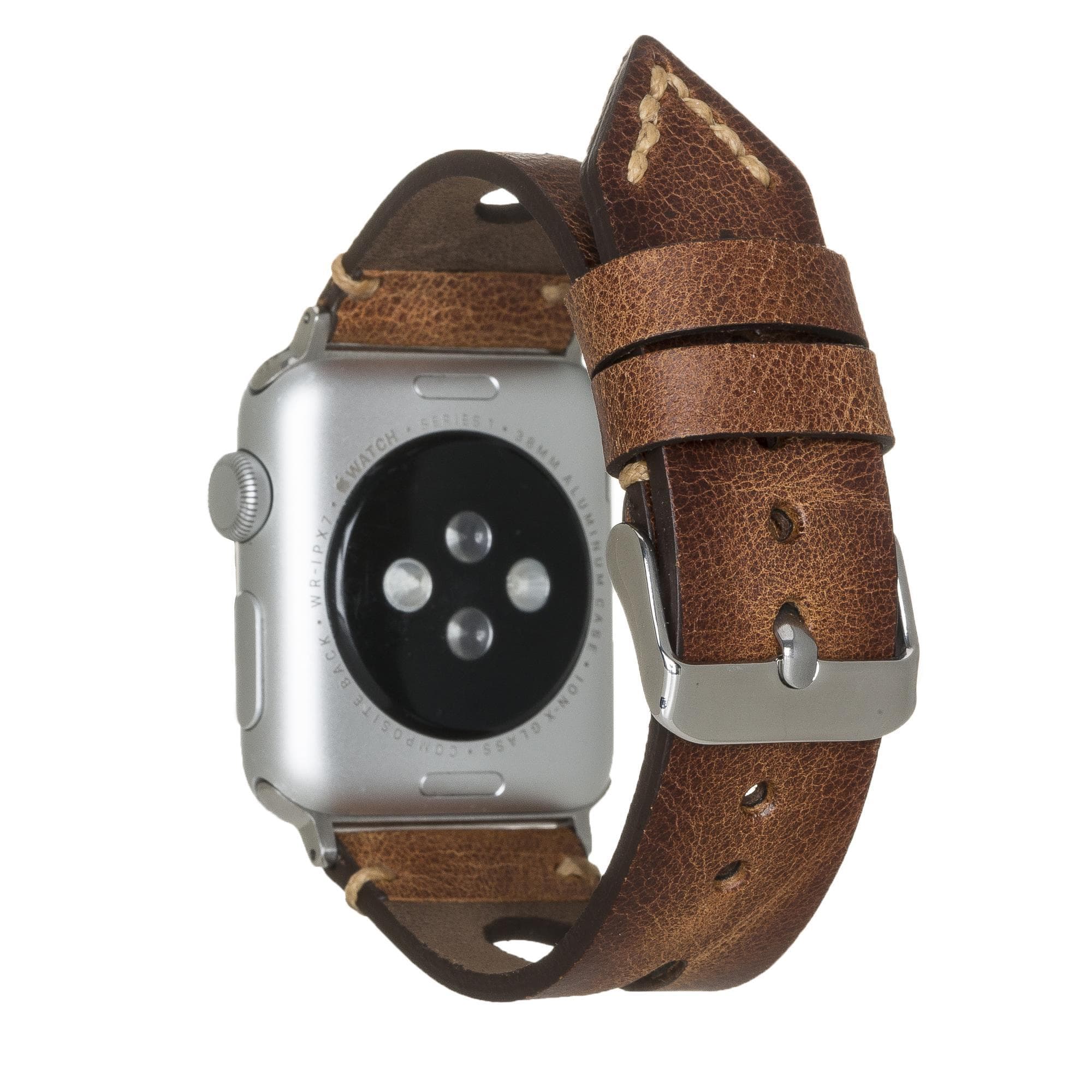B2B - Leather Apple Watch Bands - BA2 Style Drop Cut Bouletta B2B