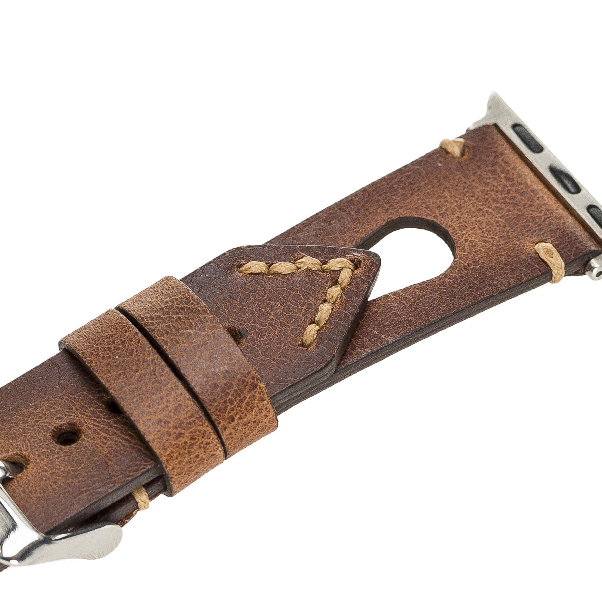 B2B - Leather Apple Watch Bands - BA2 Style Drop Cut Bouletta B2B