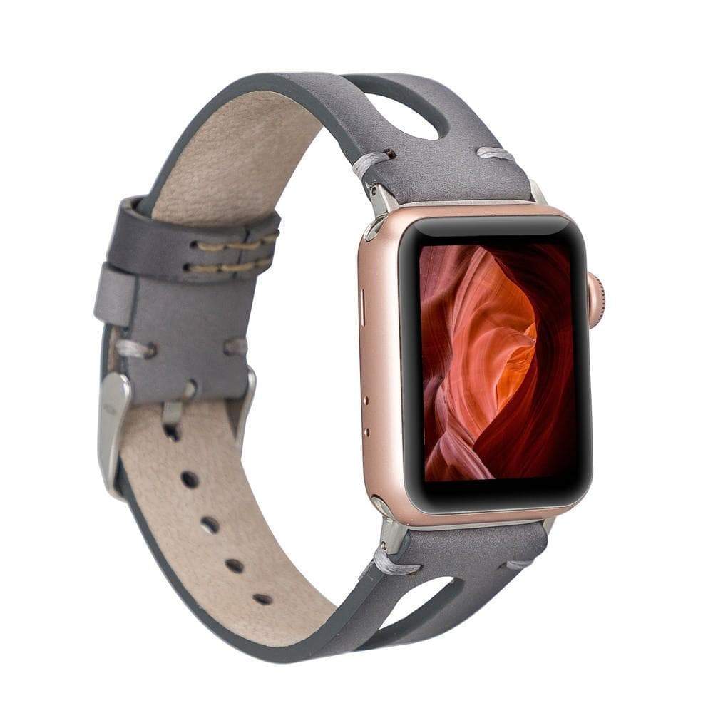 B2B - Leather Apple Watch Bands - BA2 Style Drop Cut RST9EF Bouletta B2B