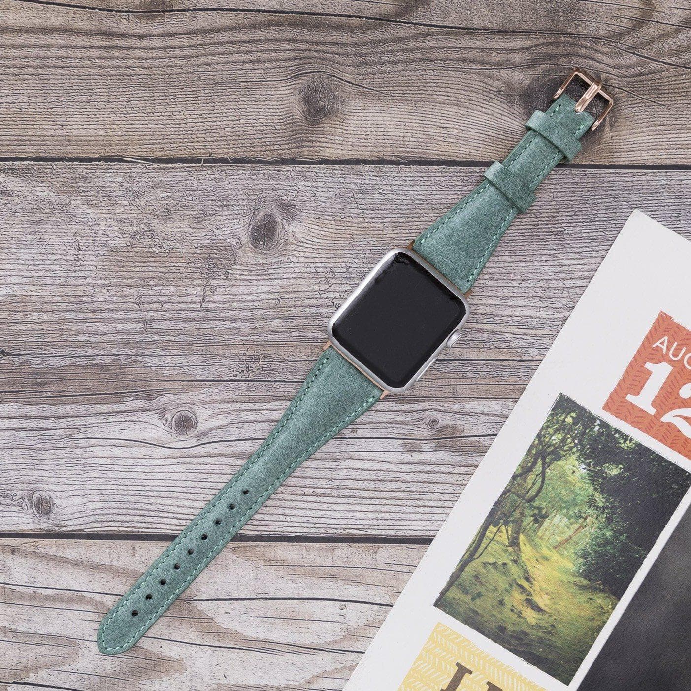 B2B - Leather Apple Watch Bands - Clasic Slim Style Bouletta B2B