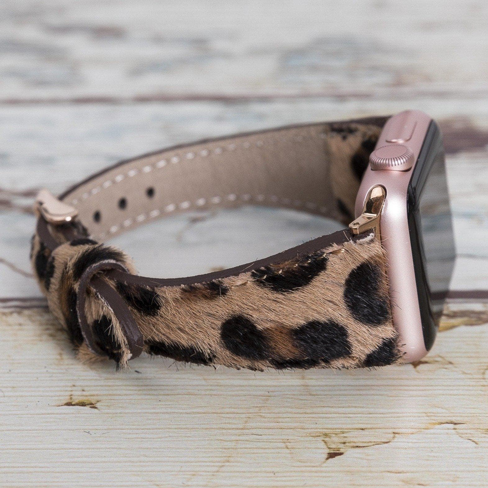 B2B - Leather Apple Watch Bands - Clasic Slim Style Bouletta B2B