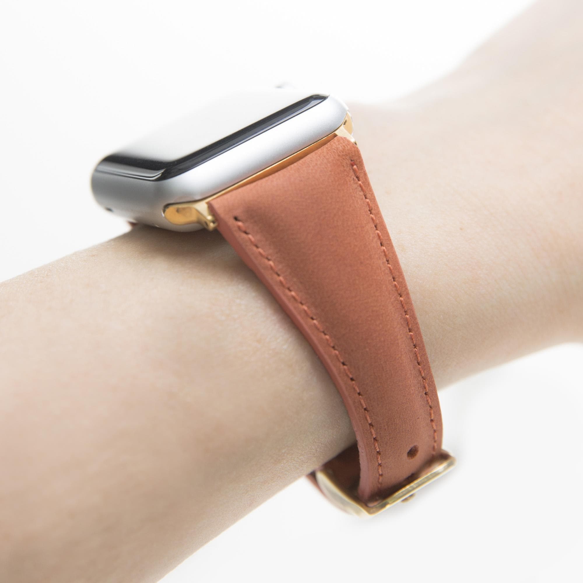 B2B - Leather Apple Watch Bands - Clasic Slim Style Bouletta B2B