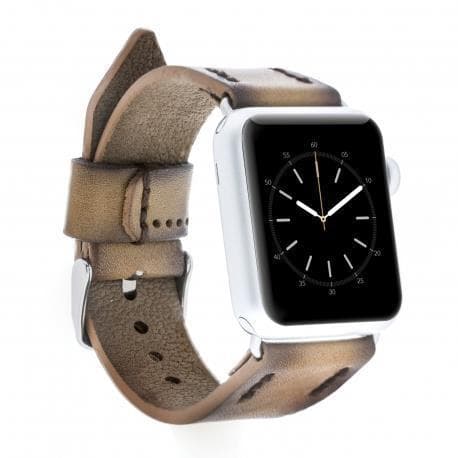 B2B - Leather Apple Watch Bands - Classic Style SM32 Bouletta B2B