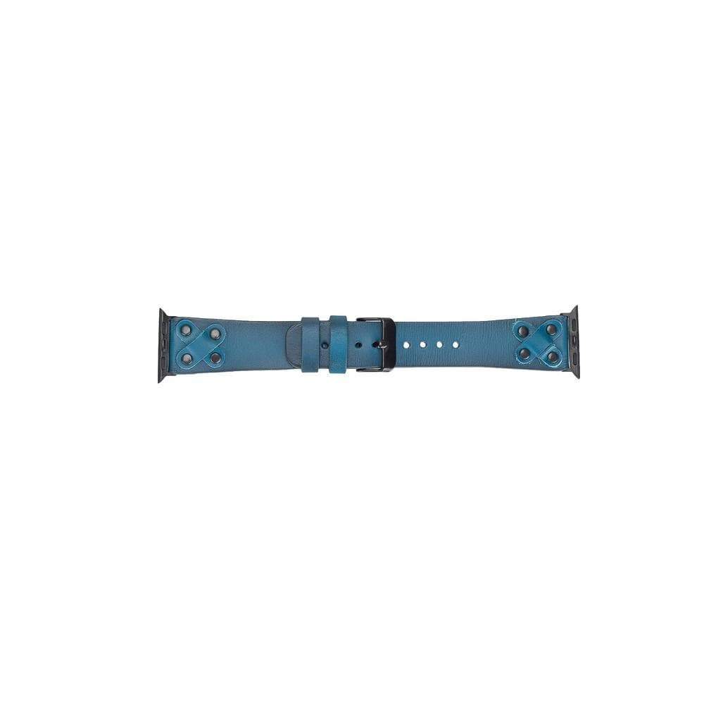 B2B - Leather Apple Watch Bands / Cross Style with Black Trok Bouletta B2B