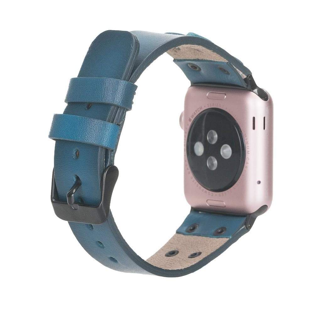 B2B - Leather Apple Watch Bands / Cross Style with Black Trok Bouletta B2B