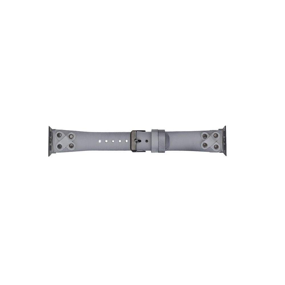B2B - Leather Apple Watch Bands / Cross Style with Black Trok Bouletta B2B