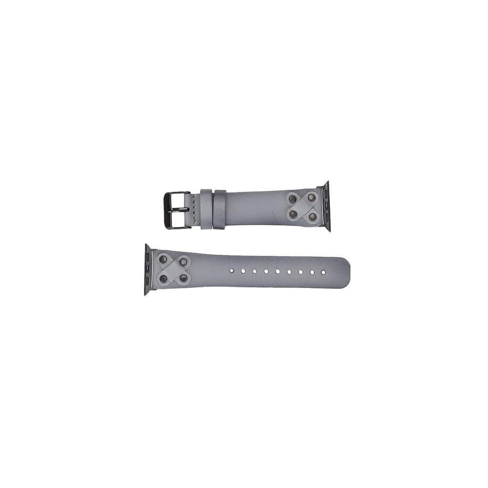 B2B - Leather Apple Watch Bands / Cross Style with Black Trok Bouletta B2B