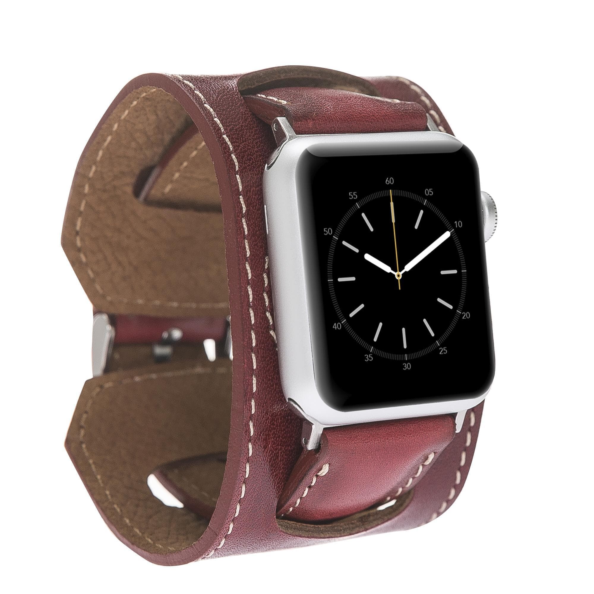 B2B - Leather Apple Watch Bands - Cuff Style V4EF Bouletta B2B