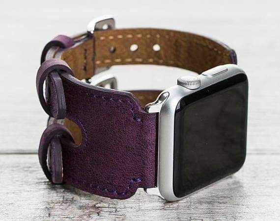 B2B - Leather Apple Watch Bands - Double Cuff DB Style G7 Bouletta B2B