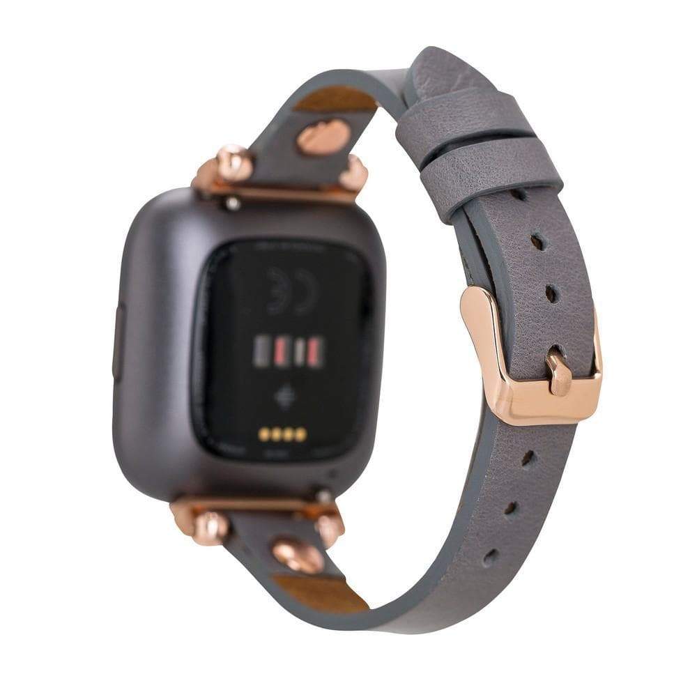 B2B - Leather Apple Watch Bands - Ferro Gold Trok Style Bouletta B2B