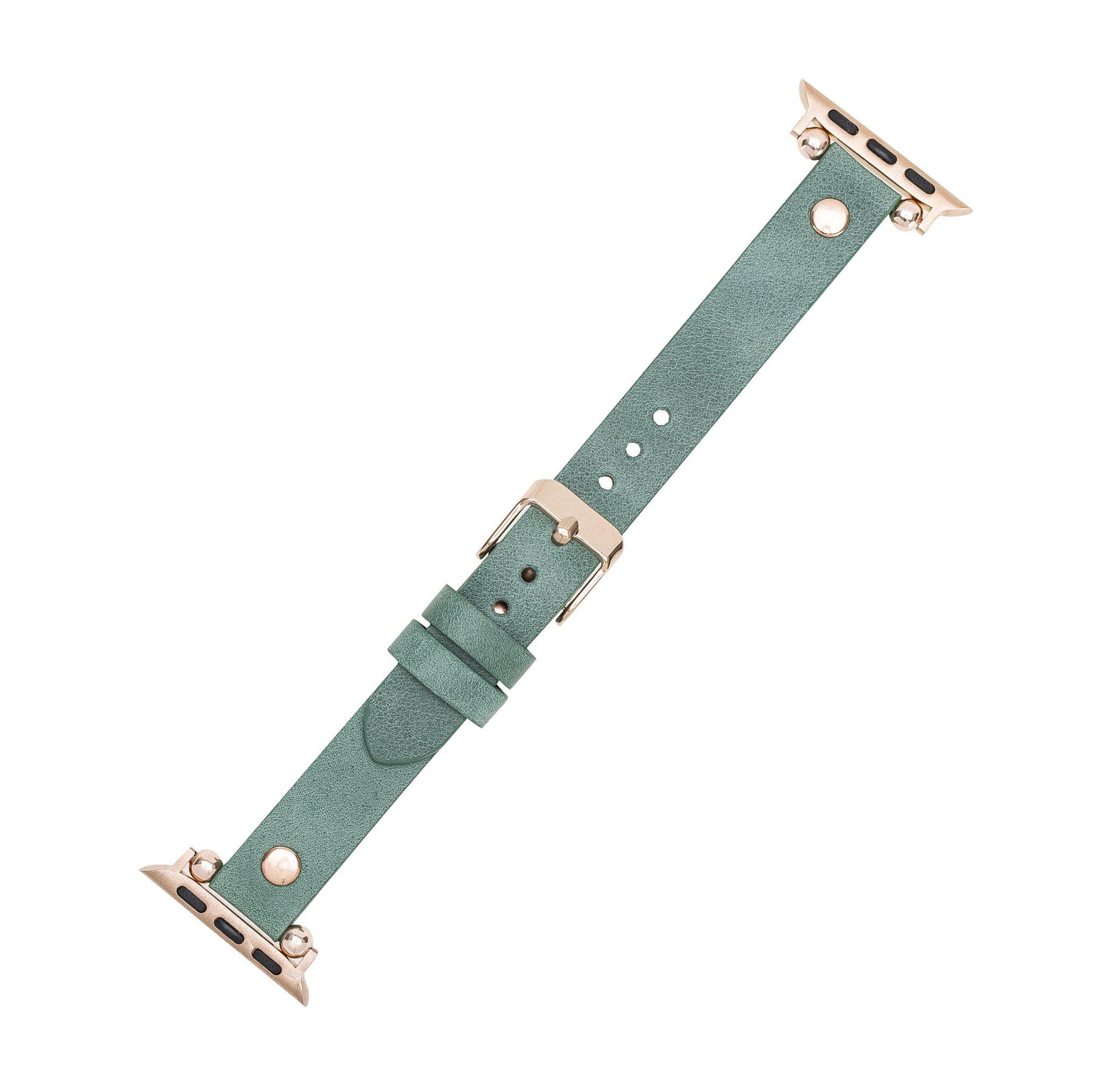 B2B - Leather Apple Watch Bands - Ferro Rose Gold Trok Style Bouletta B2B