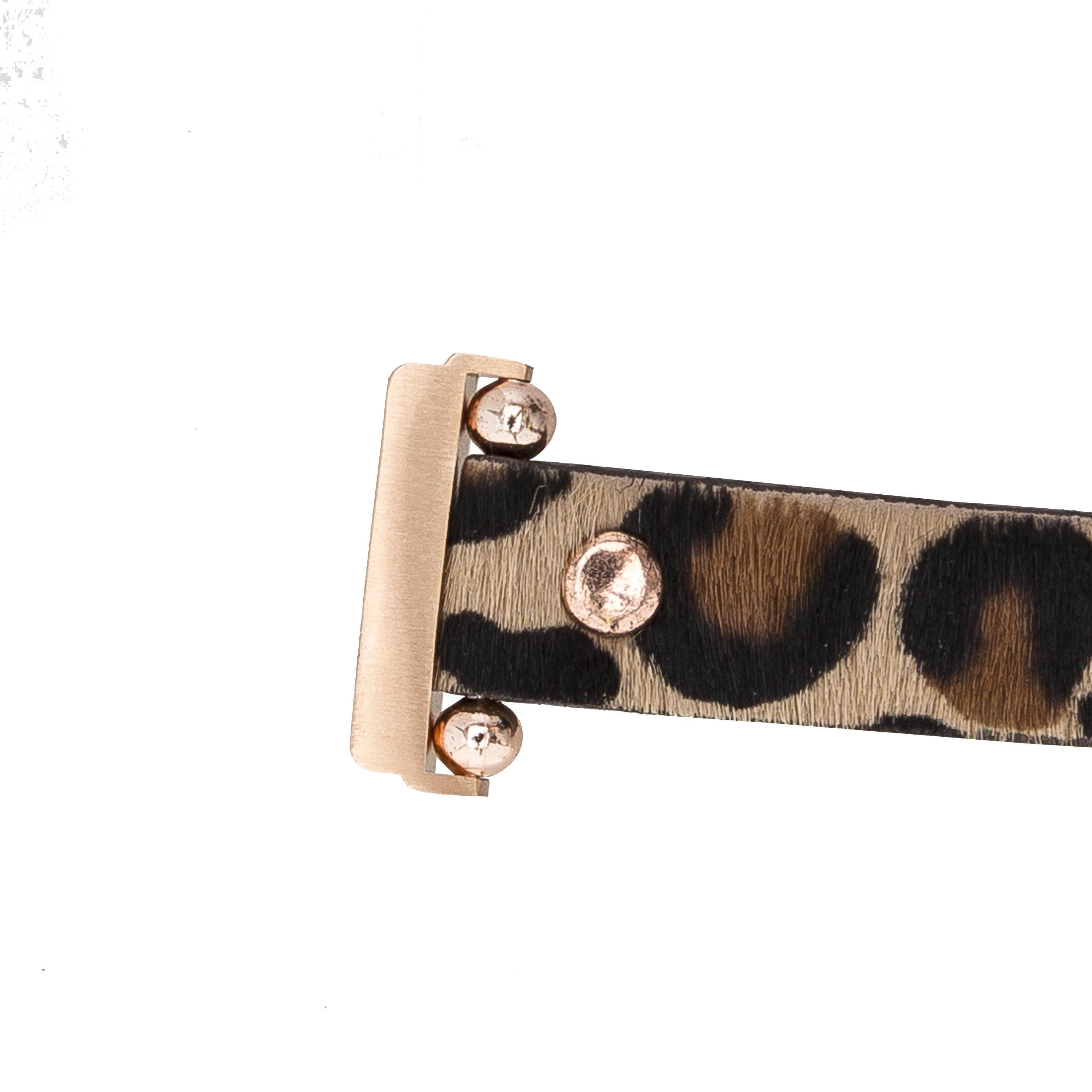 B2B - Leather Apple Watch Bands - Ferro Rose Gold Trok Style Bouletta B2B