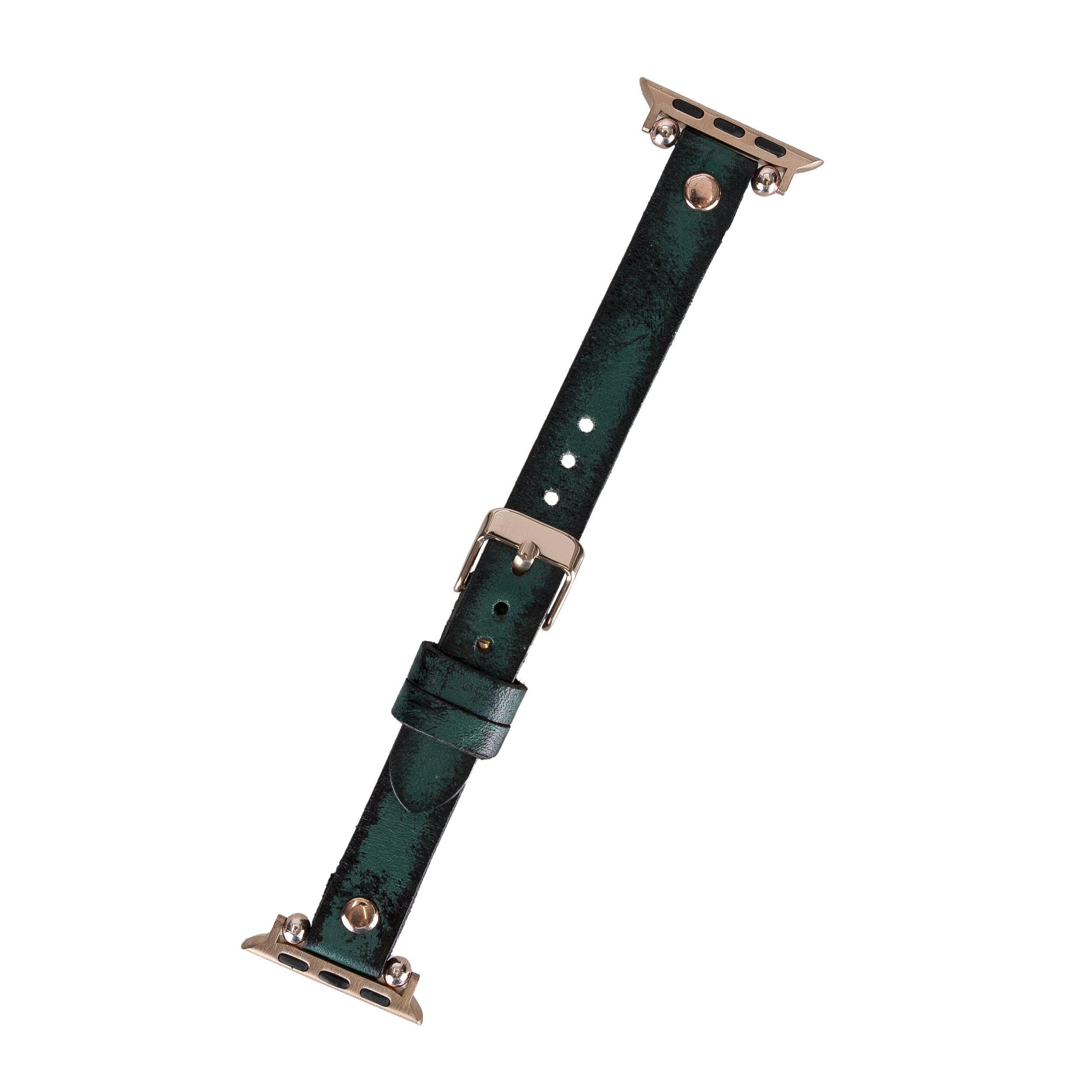 B2B - Leather Apple Watch Bands - Ferro Rose Gold Trok Style Bouletta B2B