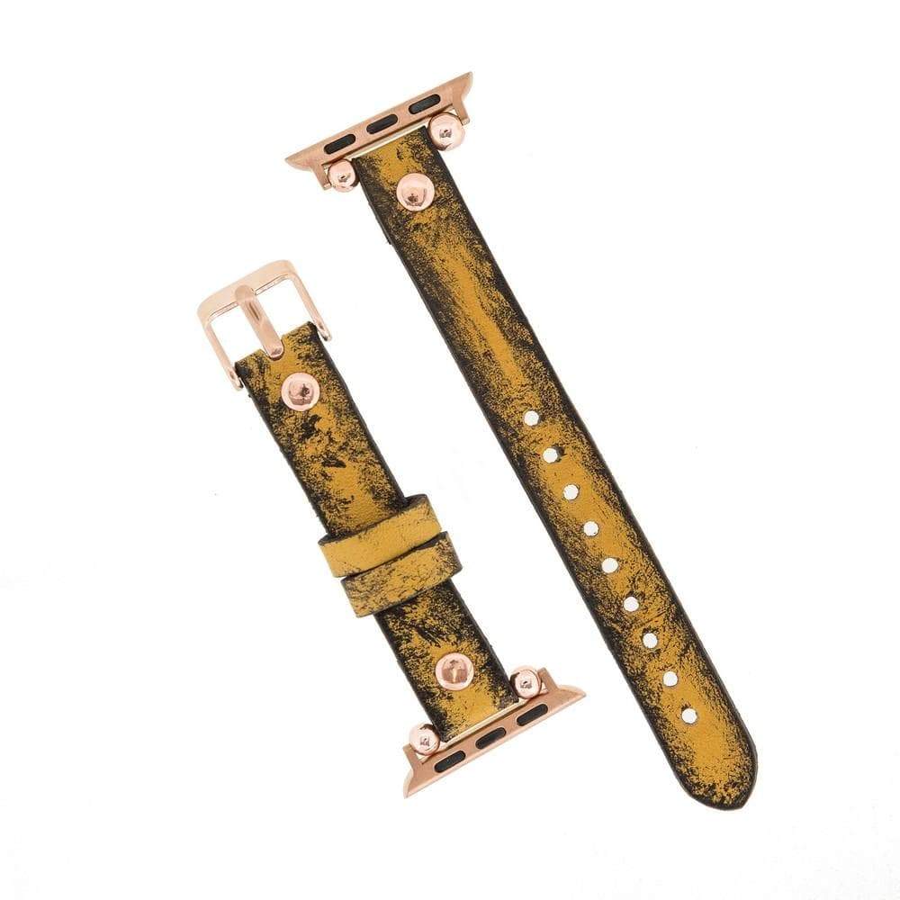 B2B - Leather Apple Watch Bands - Ferro Rose Gold Trok Style Bouletta B2B
