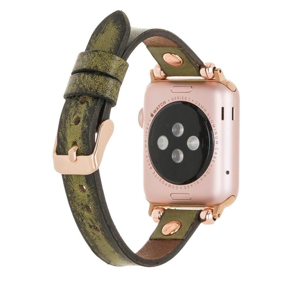 B2B - Leather Apple Watch Bands - Ferro Rose Gold Trok Style Bouletta B2B