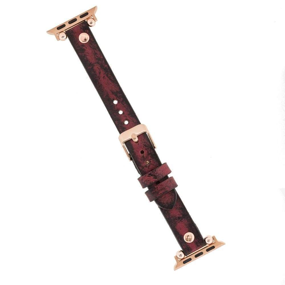 B2B - Leather Apple Watch Bands - Ferro Rose Gold Trok Style Bouletta B2B