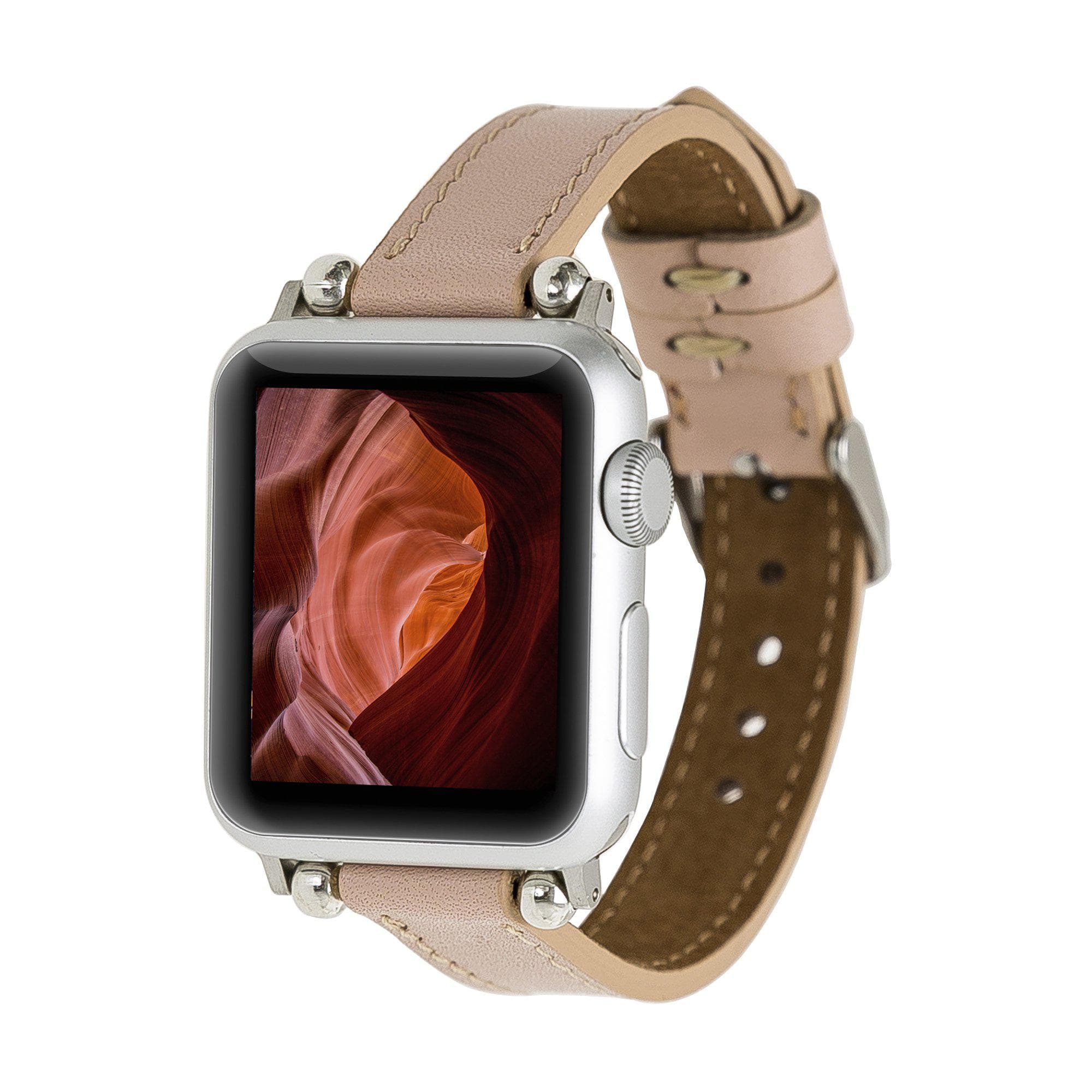 B2B - Leather Apple Watch Bands - Ferro Seamy Style NU1 Bouletta B2B