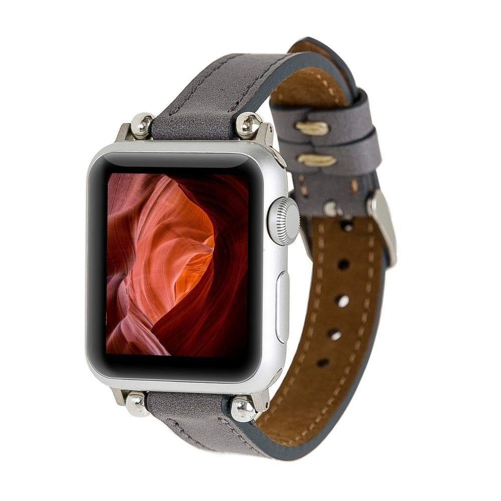 B2B - Leather Apple Watch Bands - Ferro Seamy Style RST9 Bouletta B2B