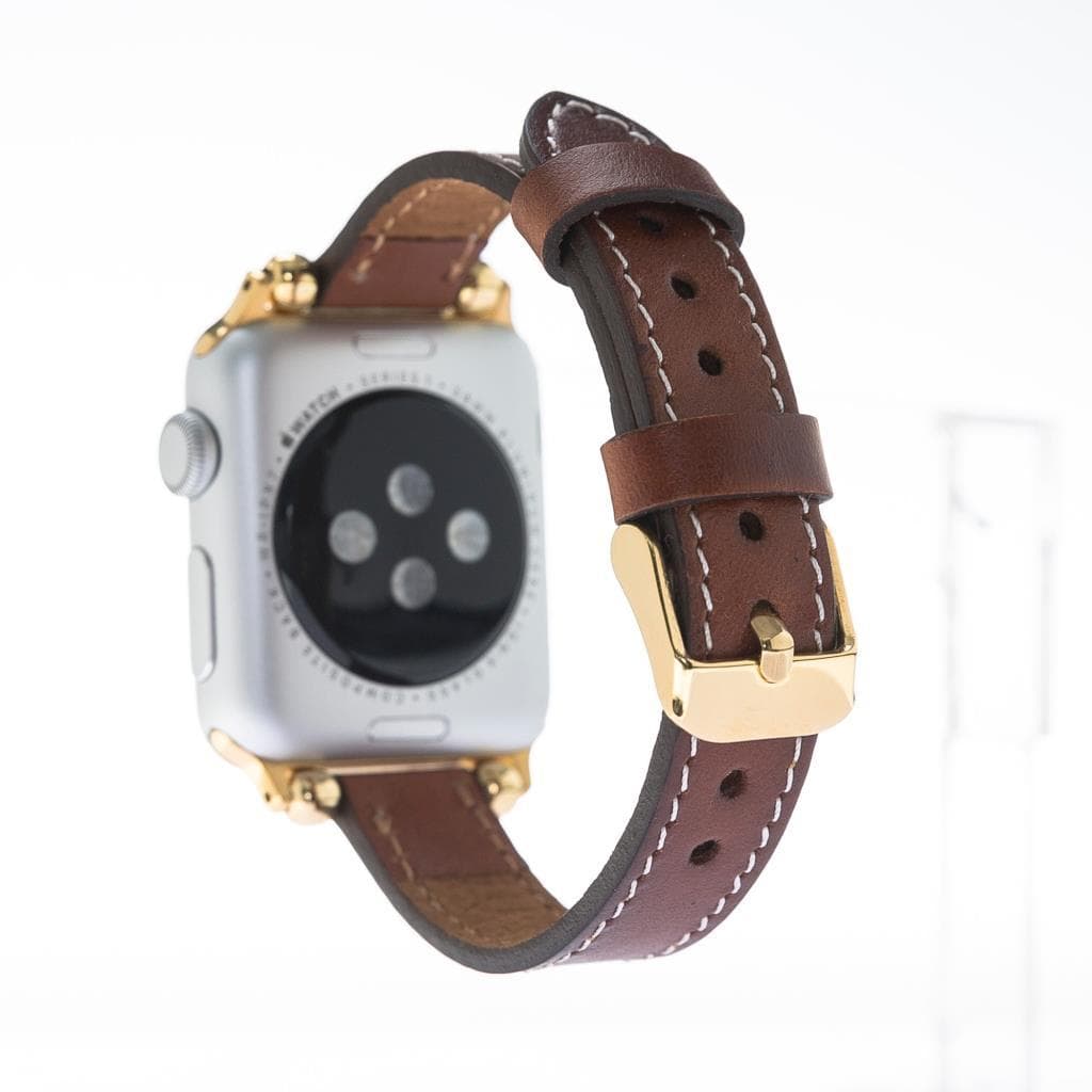 B2B - Leather Apple Watch Bands - Ferro Seamy Style Bouletta B2B