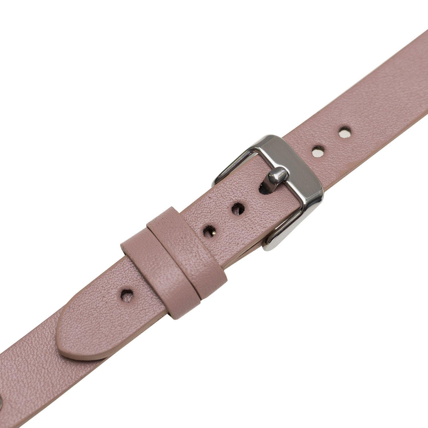 B2B - Leather Apple Watch Bands - Ferro Silver Trok Style Bouletta B2B