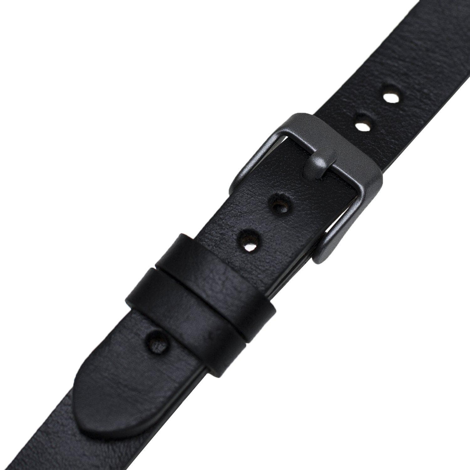 B2B - Leather Apple Watch Bands - Ferro Silver Trok Style Bouletta B2B