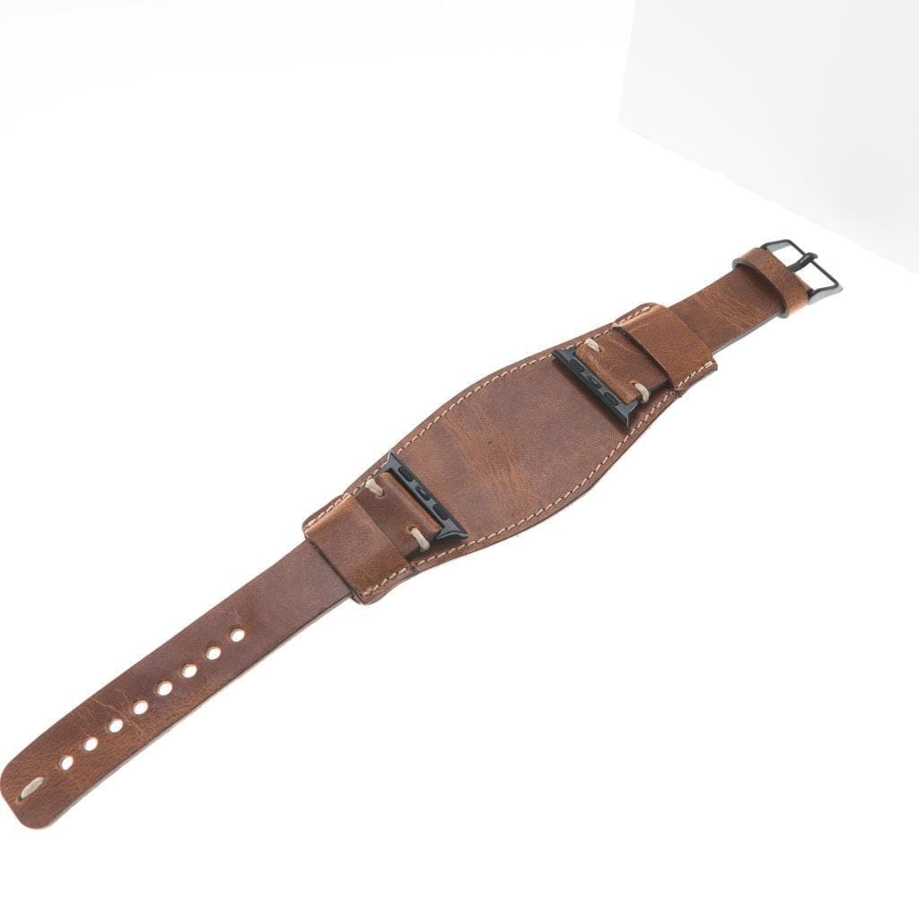 B2B - Leather Apple Watch Bands - Pulsar Cuff Style Bouletta B2B