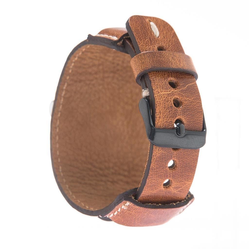B2B - Leather Apple Watch Bands - Pulsar Cuff Style Bouletta B2B