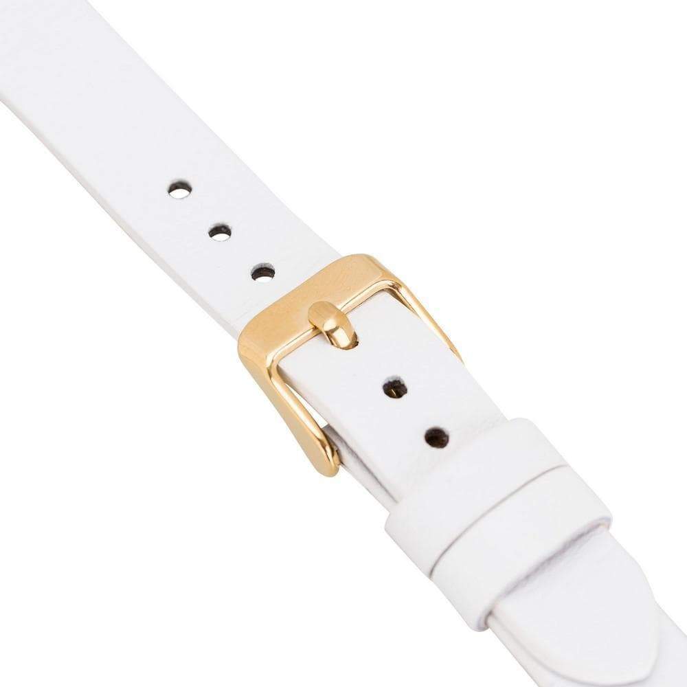 B2B - Leather Fitbit Watch Bands - Ferro Gold Trok Style Bouletta B2B