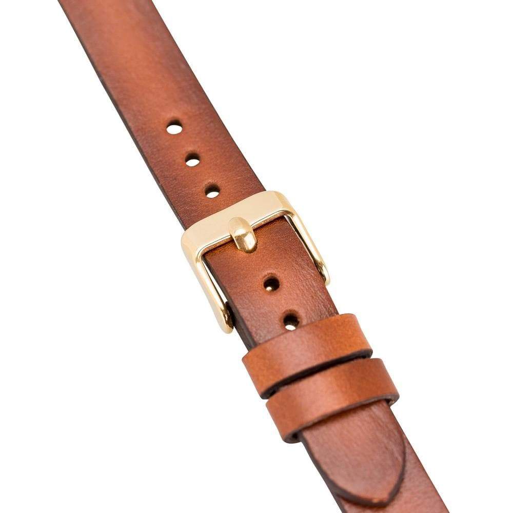 B2B - Leather Fitbit Watch Bands - Ferro Gold Trok Style Bouletta B2B